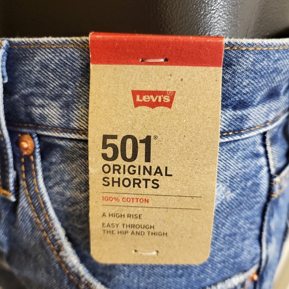 Levi's Denim Shorts Women's 26 Blue 501 Original Cut-Off High Rise Button $59.50 - Picture 5 of 14